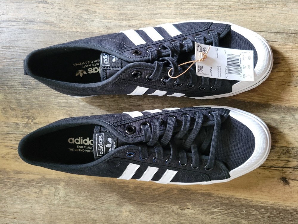 Size 11 - Adidas Nizza Black White