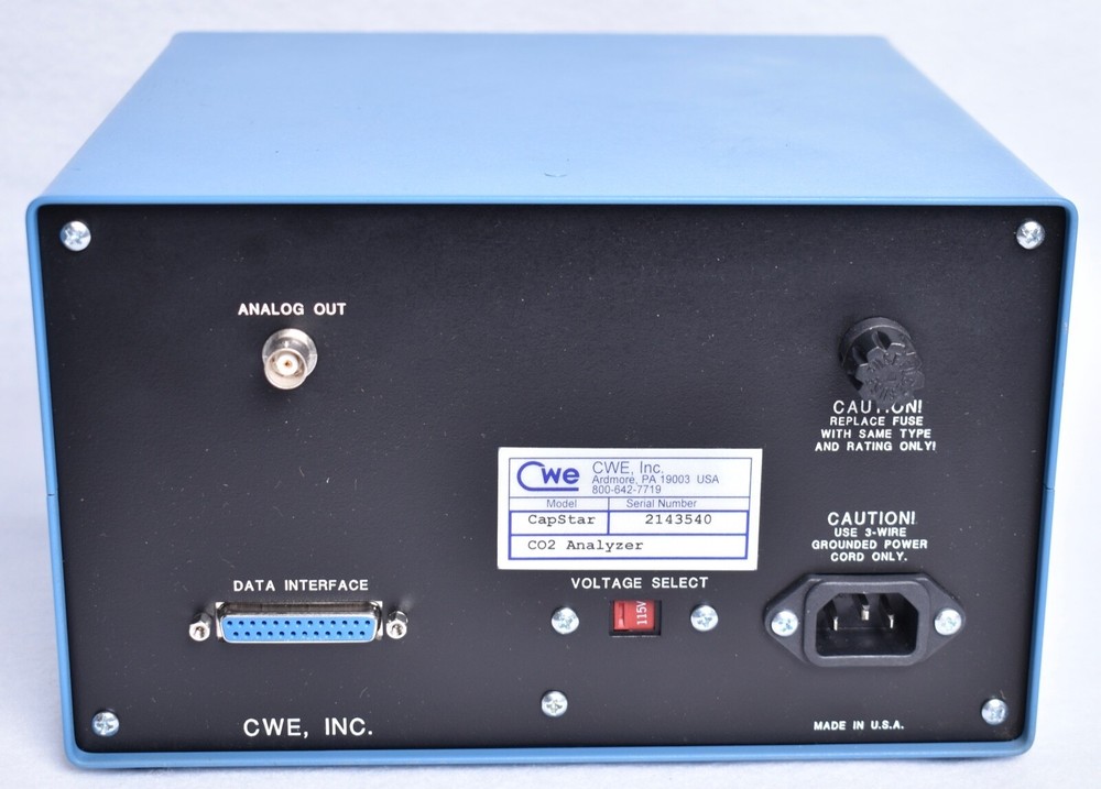 CWE Capstar-100 Carbon Dioxide Analyzer