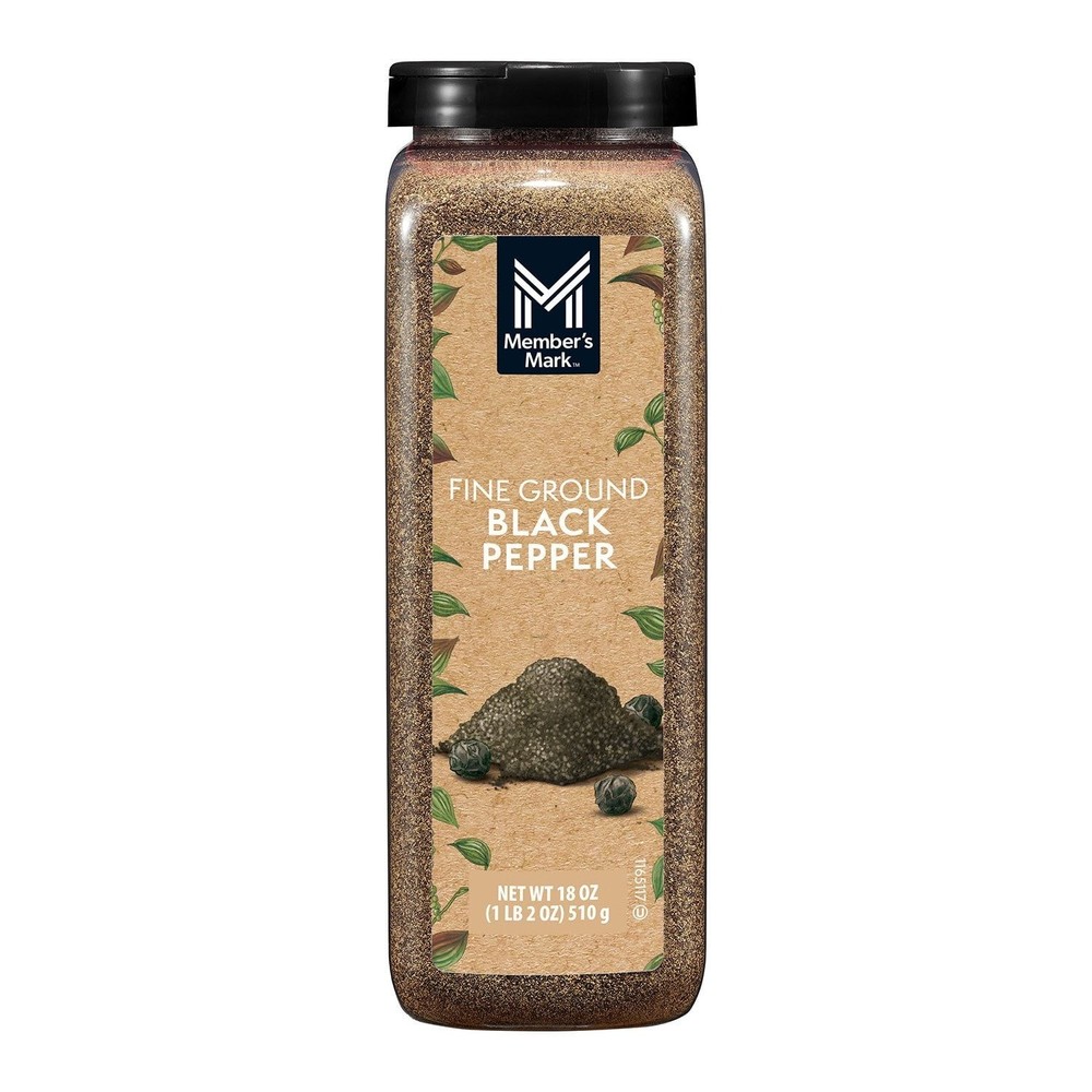 Member's Mark Fine Ground Black Pepper, 18 oz
