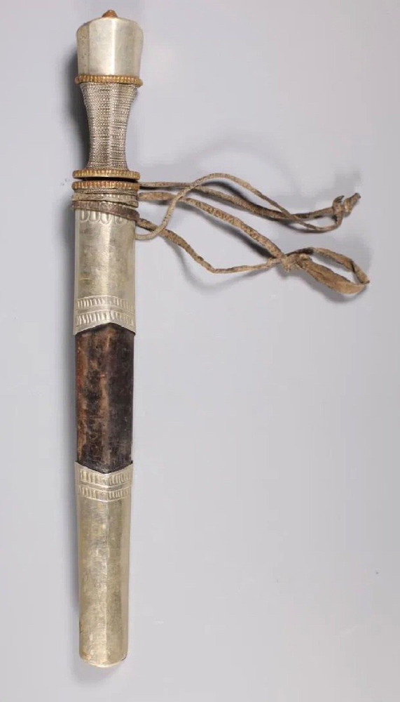 Antique Tibetan silver knife