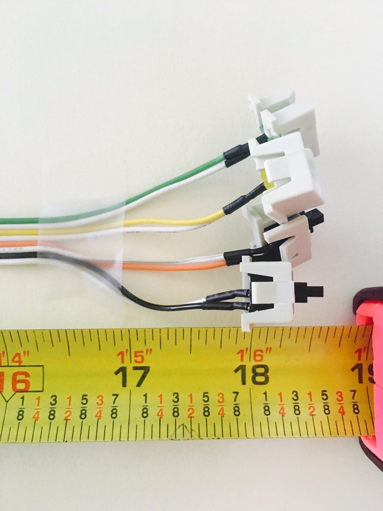 5-Pack: 18" ON/OFF Reset/POWER/HDD Switch LED Cables fo Motherboard Momentary PC