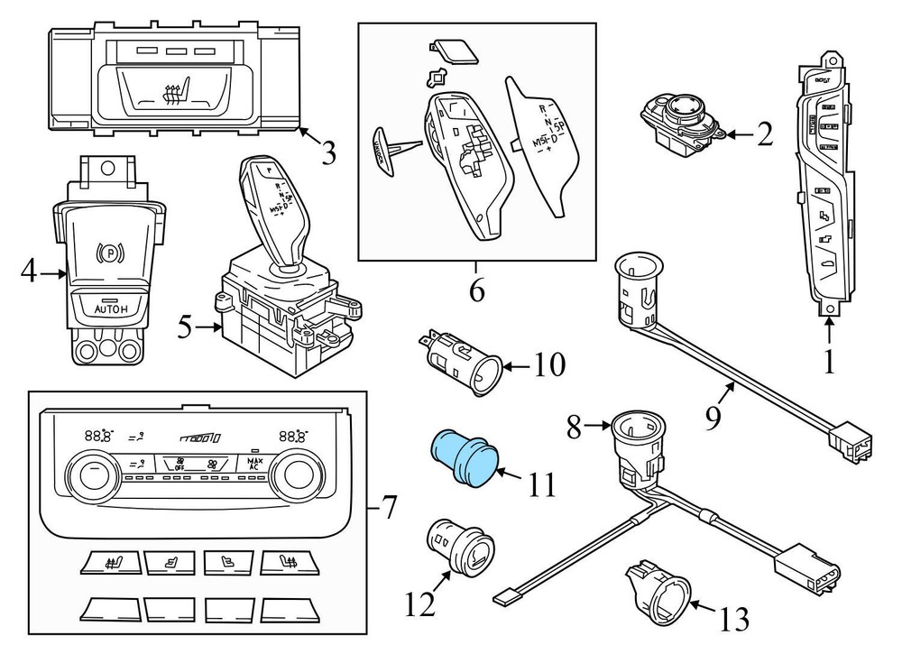1996-1998 BMW 318IS - Cigarette Lighter Socket PLUG 9316116