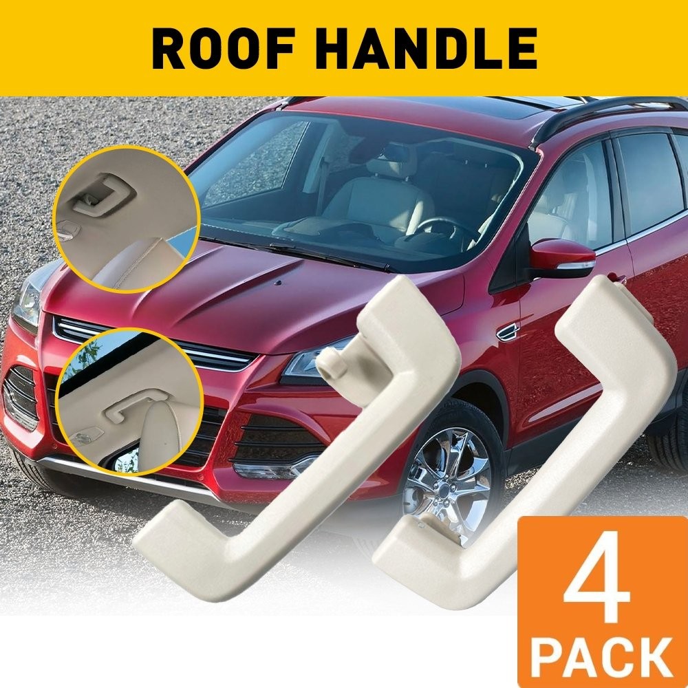 Light Gray Front & Rear Roof Handle Pull Grab for 2013 - 2019 Ford Escape 2SET