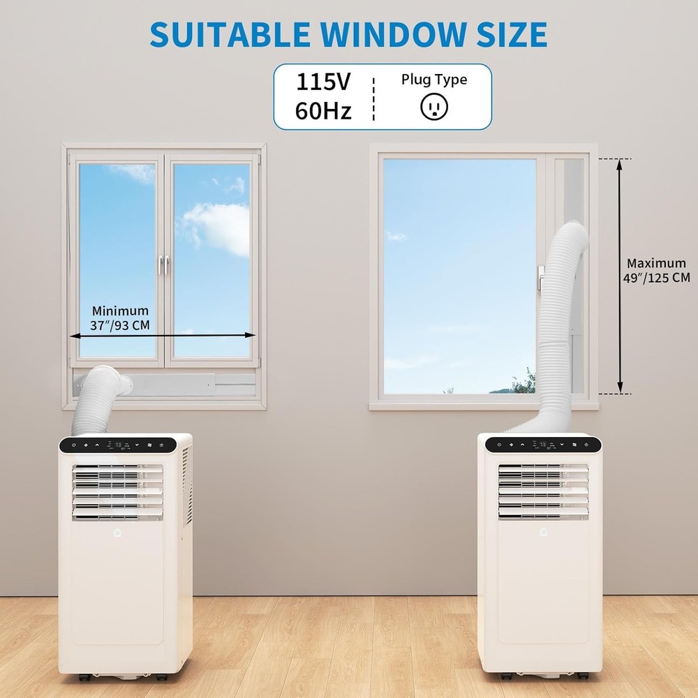 Efficient 3 in-1 Portable AC Unit Sleep Mode 8000BTU Portable Conditioners Air