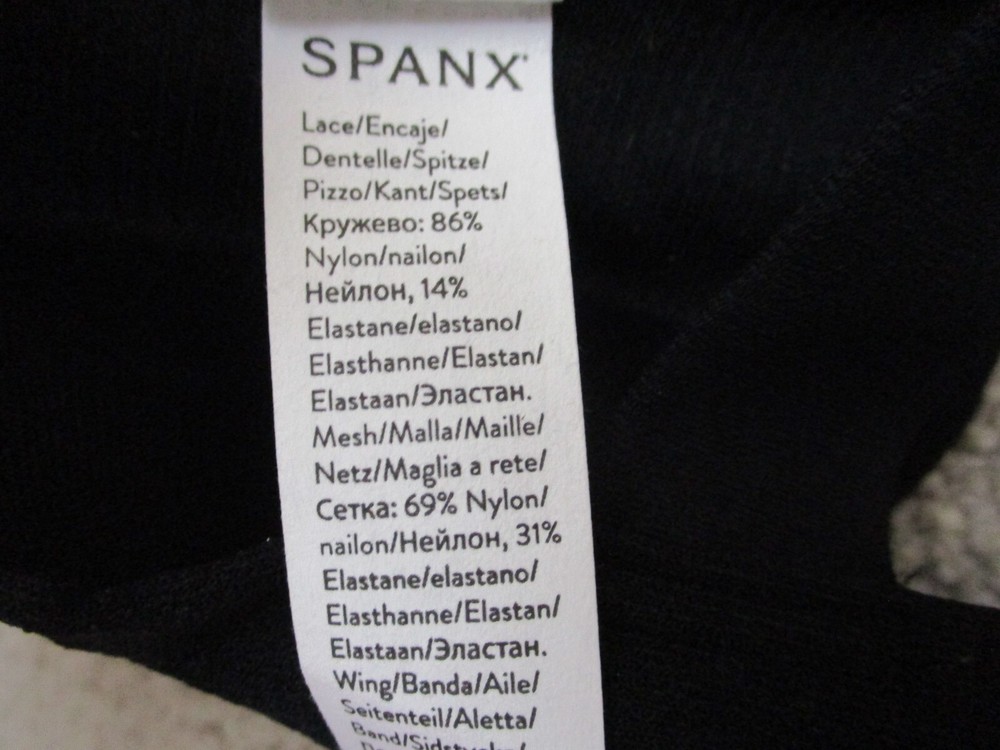 Spanx 30061R Brallelujah Illusion Lace Full Coverage Bra Black - 34D