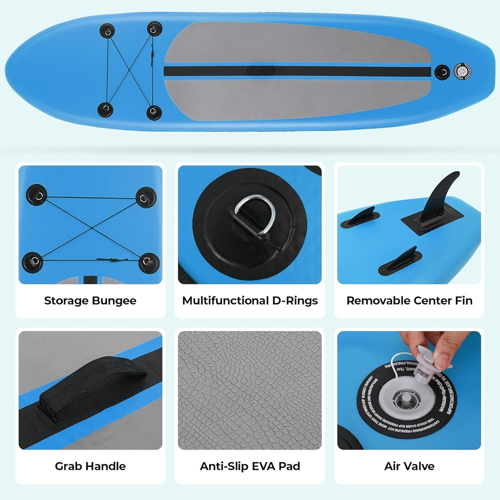 Inflatable Stand Up Paddle Board Sup Surfboard with Paddle Accessory 11FT/12FT