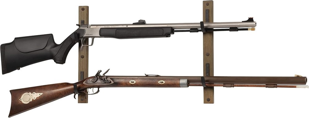 Functional Indoor Gun Rack with Padded Hooks - Easy Assembly & Stylish Look