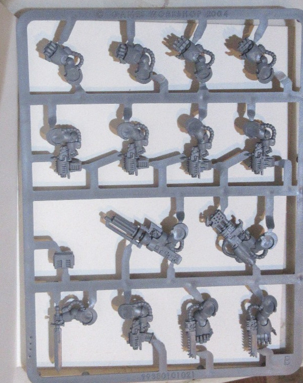 Warhammer 40 Space Marines Classic Terminators bits Sprue