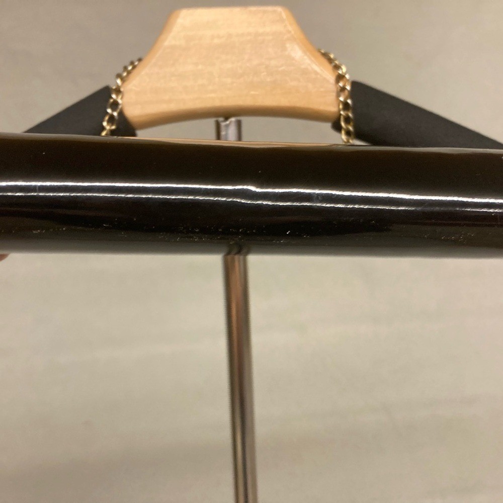 Chic Black Clutch with Gold Chain