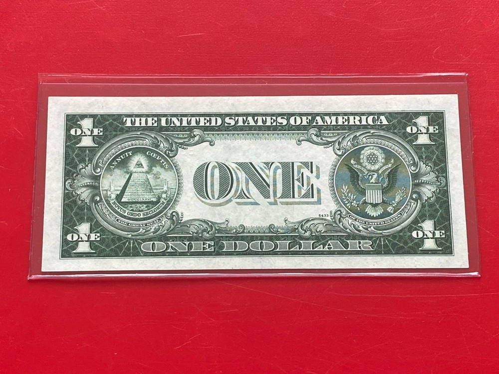 $1 1935-D ( E-G Block ) BLUE SEAL SILVER CERTIFICATE , UNCIRCULATED