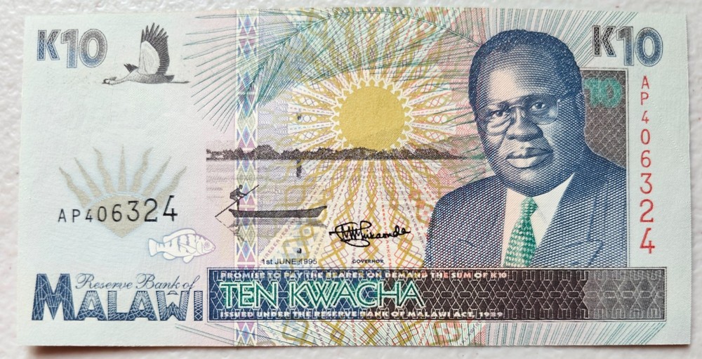 Malawi 10 Kwacha 1995 Unc