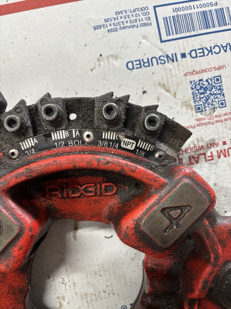 RIDGID 816 817 Semi Automatic Diameter Threading Machine Die Head