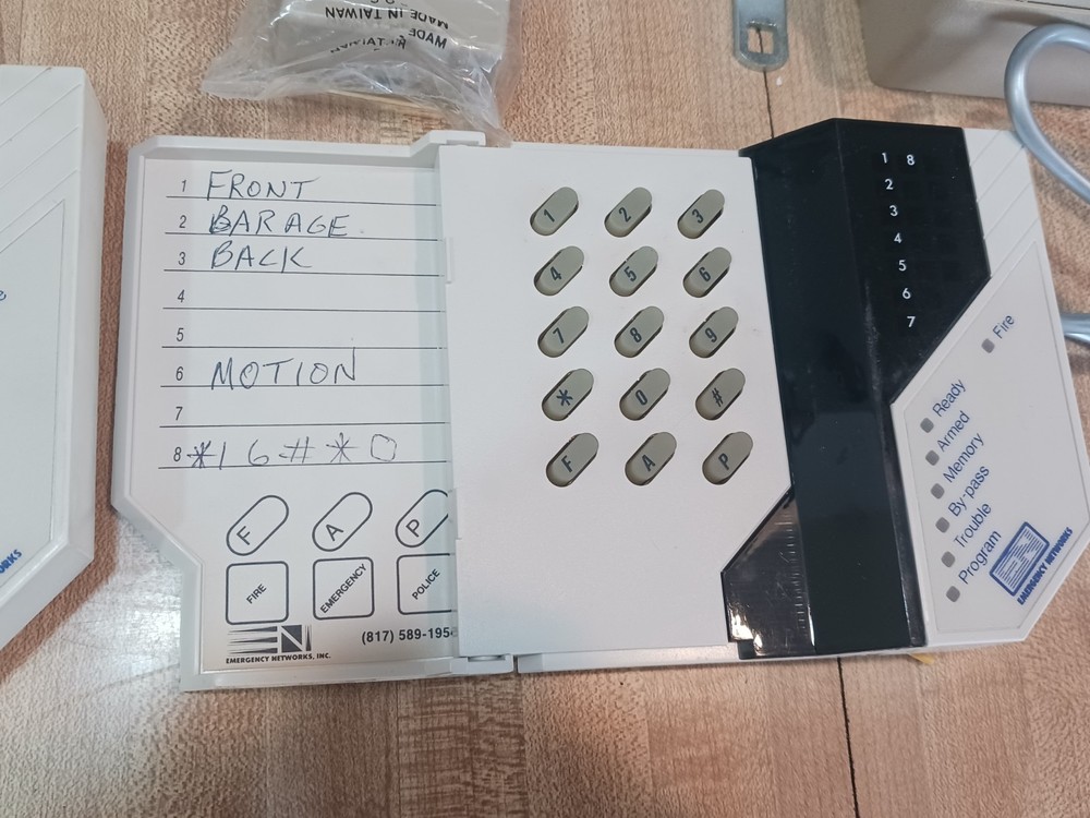 Emergency Networks 200 Security Systems Parts/ Not tested
