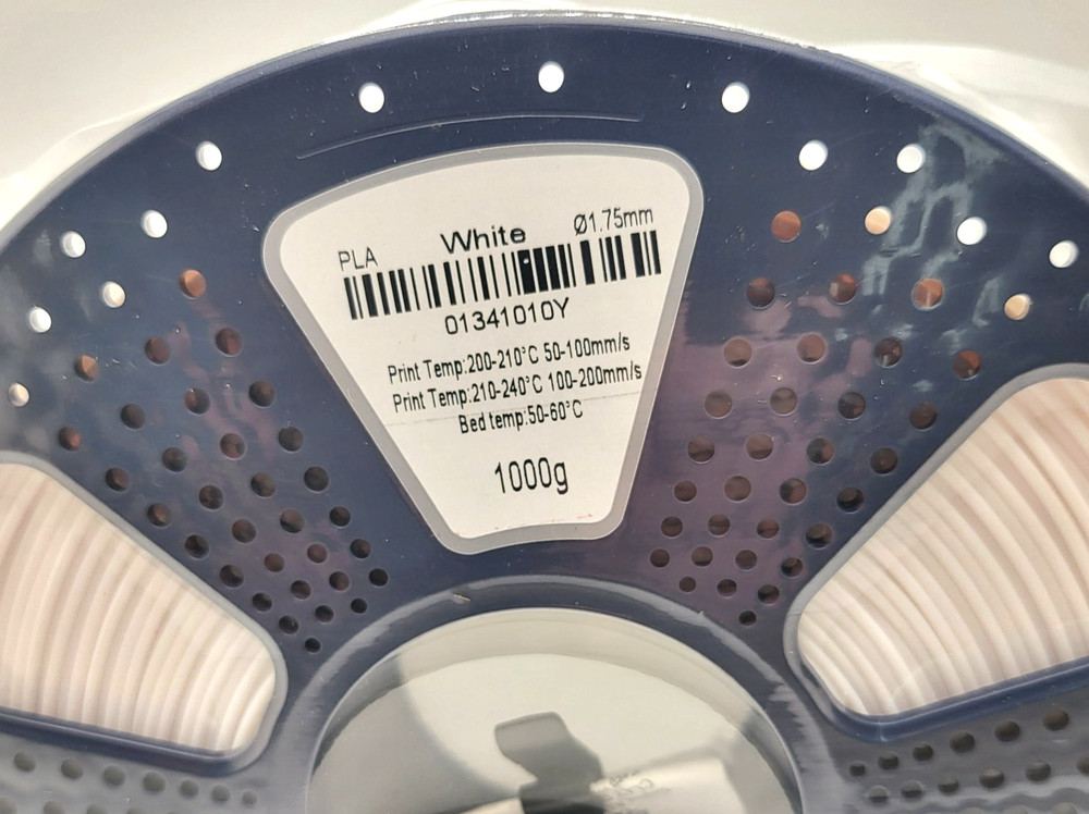 SUNLU 3D Printer Filament PLA 1.75mm WHITE 1kg