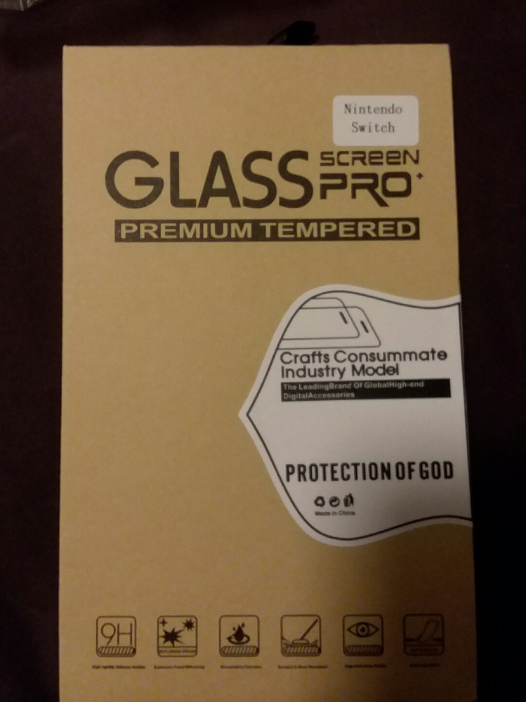 Tempered Glass Screen Protector and rubber controller cover For Nintendo Switch