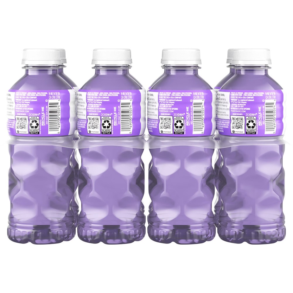 POWERADE Zero Grape Electrolyte Drink 20 oz 8 Pack