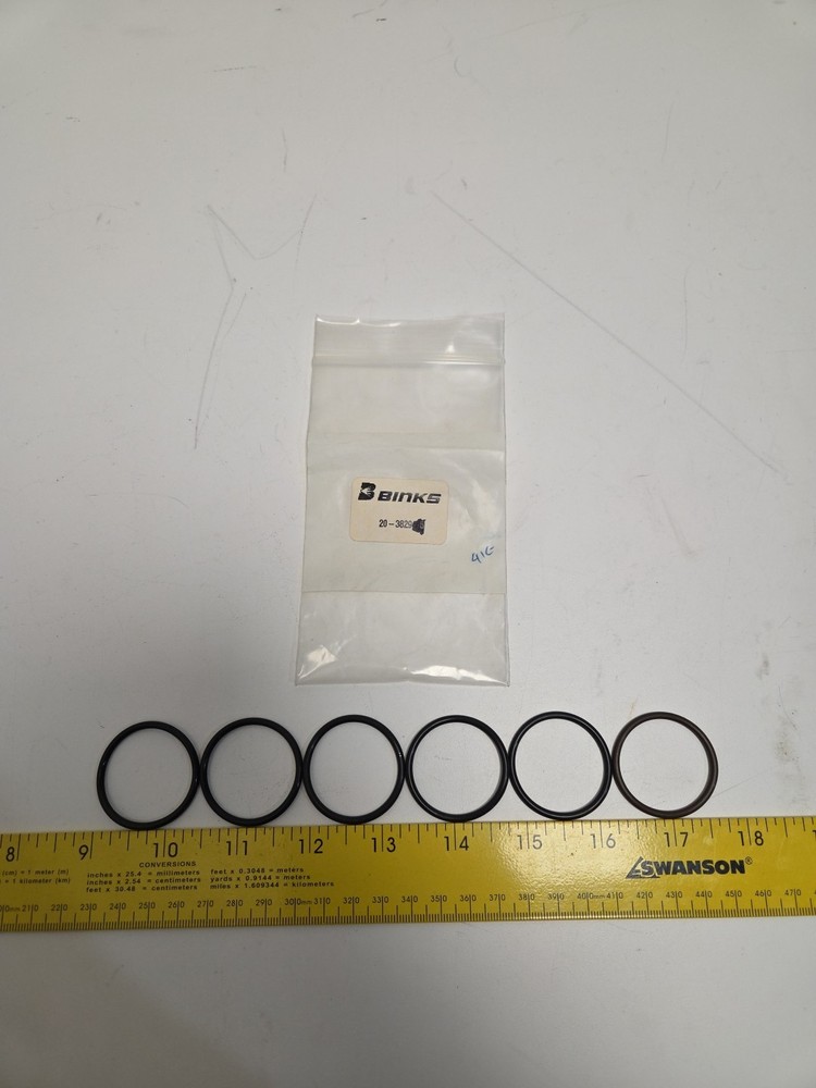 Binks 20-3829 O-Ring Lot Of 6