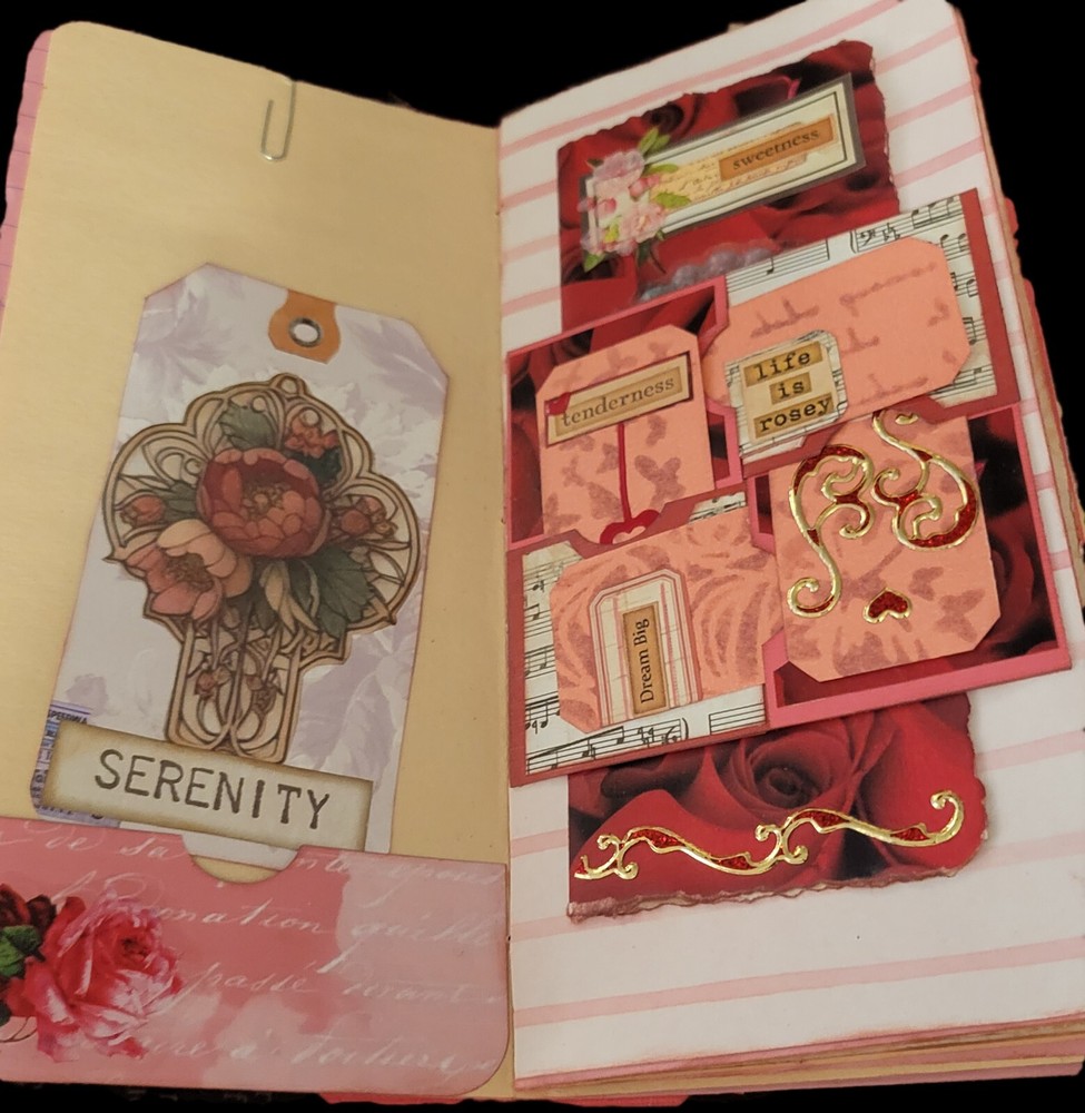 Hand-made traveler's notebook style junk journal