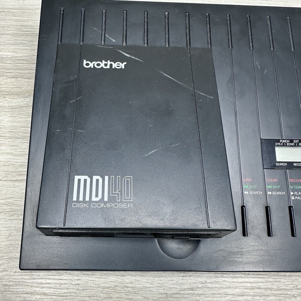VTG Brother MDI-40 Disk Composer Multi Channel Sequencer MIDI Untested As Is