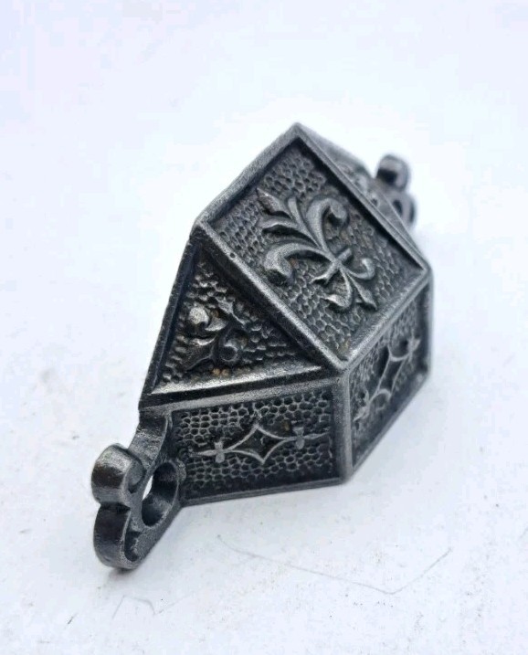 Antique Bin Pull Apothecary Drawer Pull Handle Old Eastlake Cast Iron Hardware