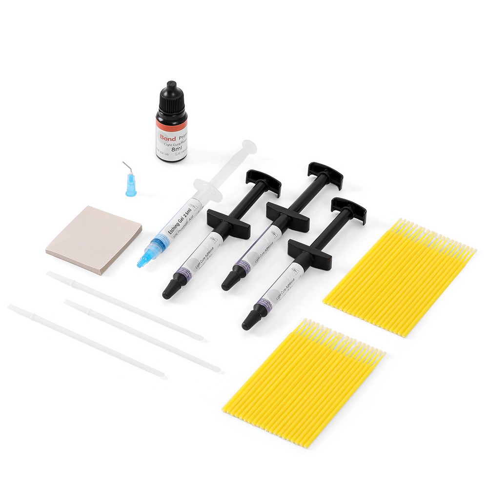 2Type Dental Orthodontic Bracket Bonding Light Cure Adhesive Composite Resin Kit