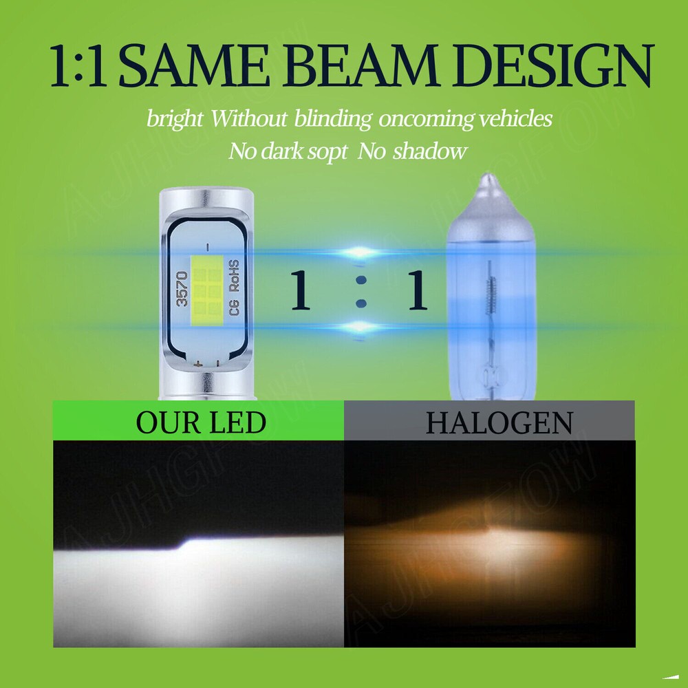 For Chevy Silverado 1500 2019 2020 2021 WT Custom Trail Boss LED Headlight Bulbs