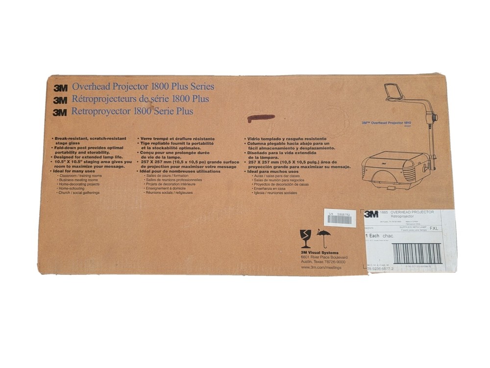 3M Overhead Projector 1800 series
