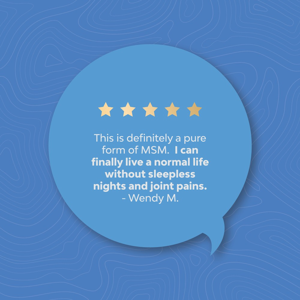 Pure MSM Supplement Tablets Joint Support for Increased Flexibility