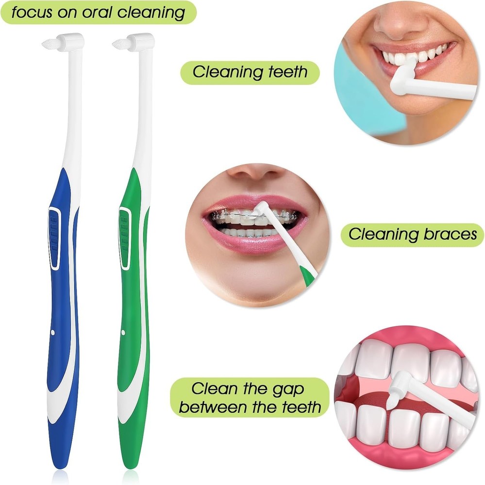 4pcs Tuft Toothbrush Single Tufted Slim Interspace Teeth Brushes End-tuft...