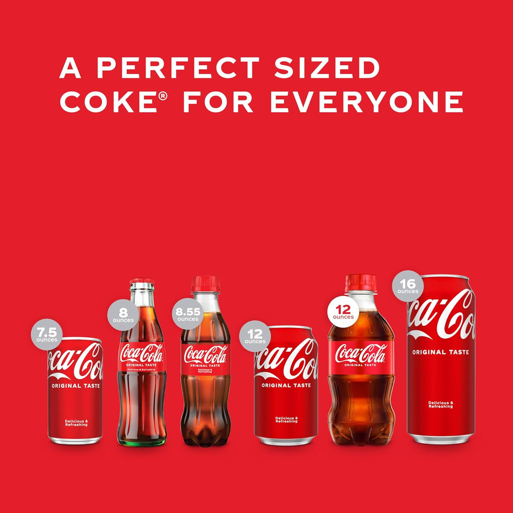 Soda Soft Drinks, 12 Fl Oz Bottles, 8 Pack - Classic Cola Soft Drink Pack