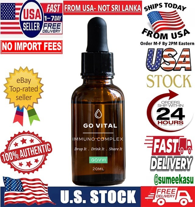 GOVVI GO VITAL Immuno Complex Drops 20ml Immune Support MyCell Technology 🔥🔥