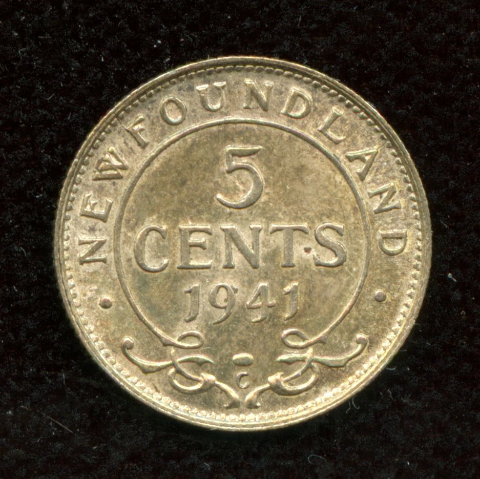 1941 Newfoundland Five Cents   C6