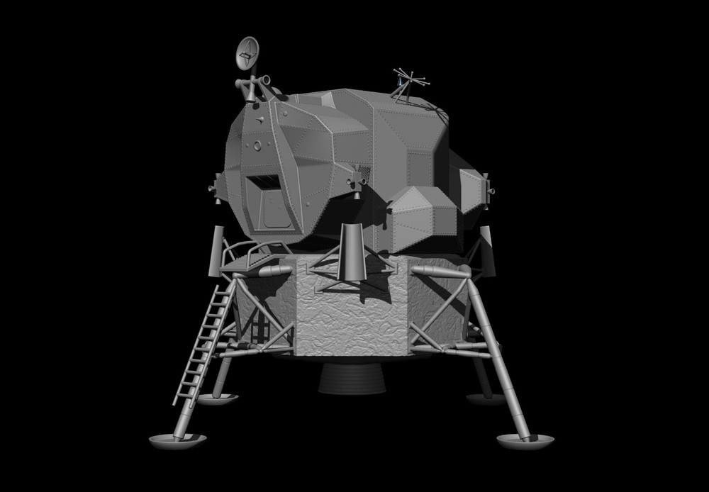 Lunar Module Apollo 11 - STL-OBJ FILES - FOR 3D printers