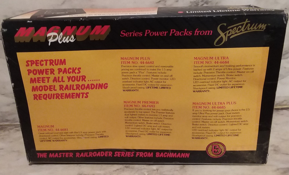Spectrum Magnum DC Model Railroad Power System in Box - TESTED!