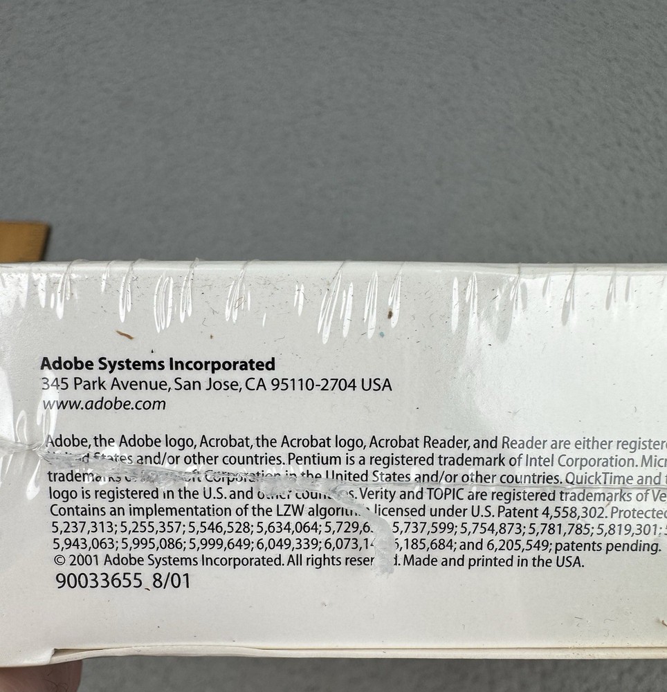 Adobe Acrobat 5.0 Windows XP New Sealed