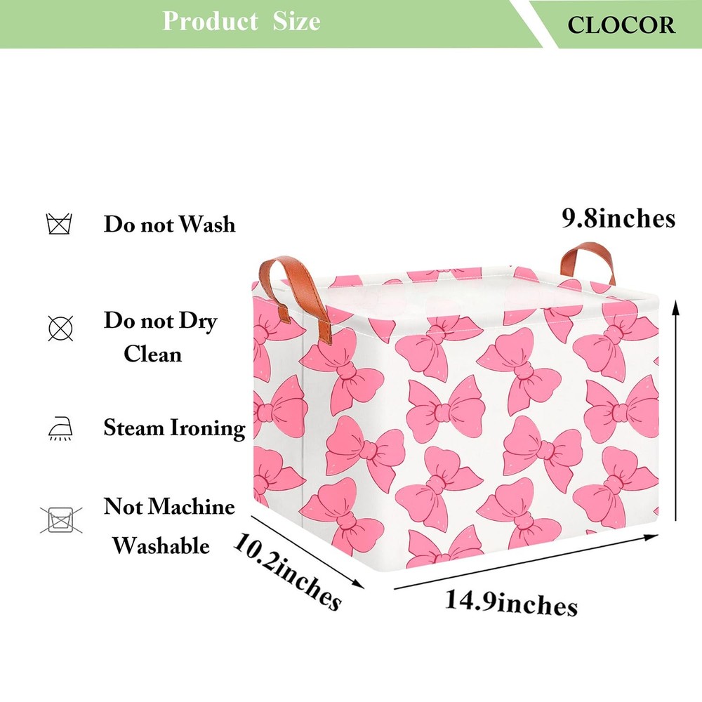 CLOCOR Rectangular Gift Basket Empty,Waterproof Storage Basket with Handles,T...