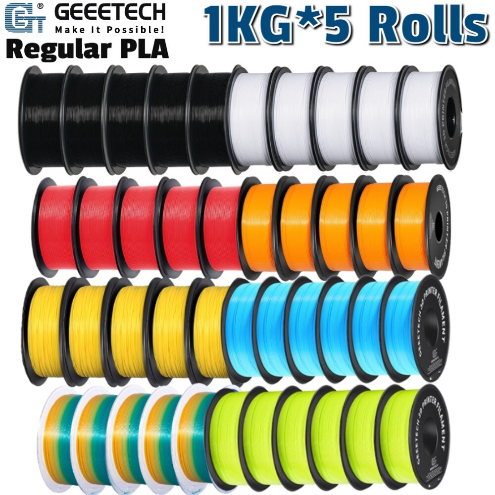 5KG Geeetech 3D Filaments Regular PLA 1kg/roll 1.75mm PLA Precision Consumables