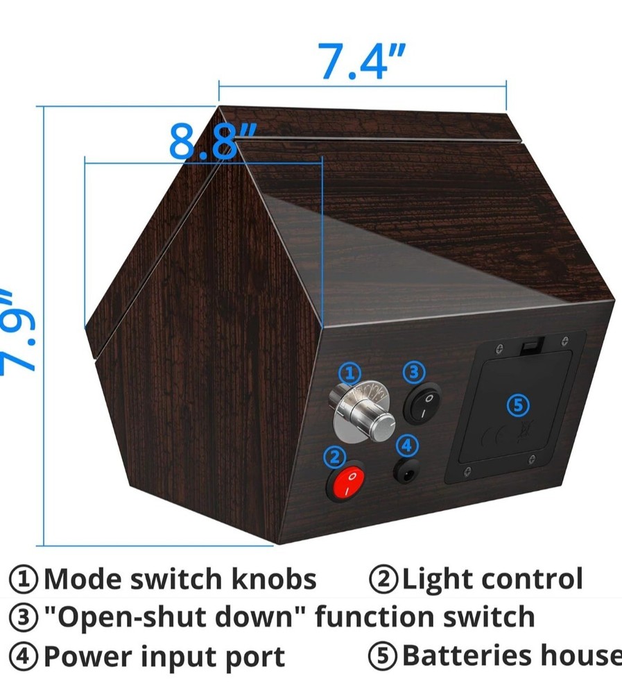 Inclake: High End Double Watch Winder (AC Adapter or Battery Powered)