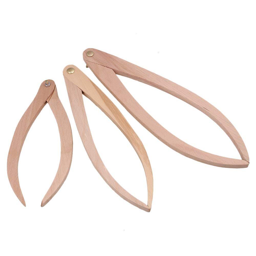 12pcs 8/10/12Inch Wood Calipers for Clay Ceramic Solid Wood Measuring Tool