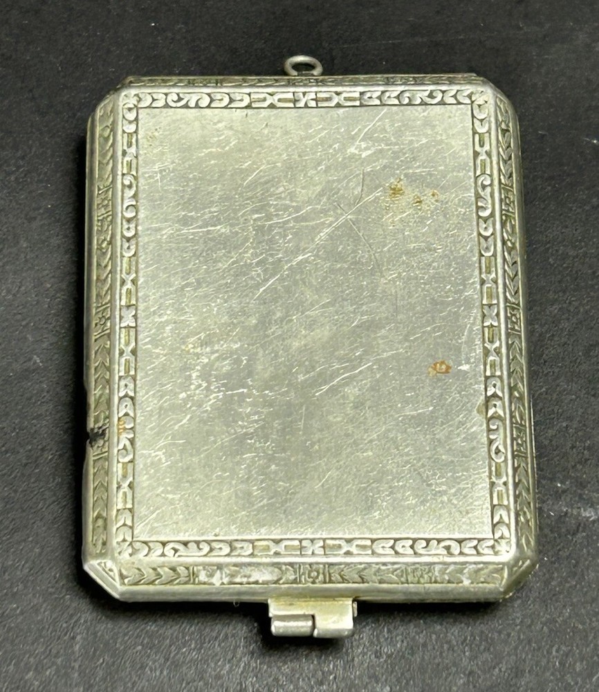 Vintage Brun-Mill Silver Match Case Compact