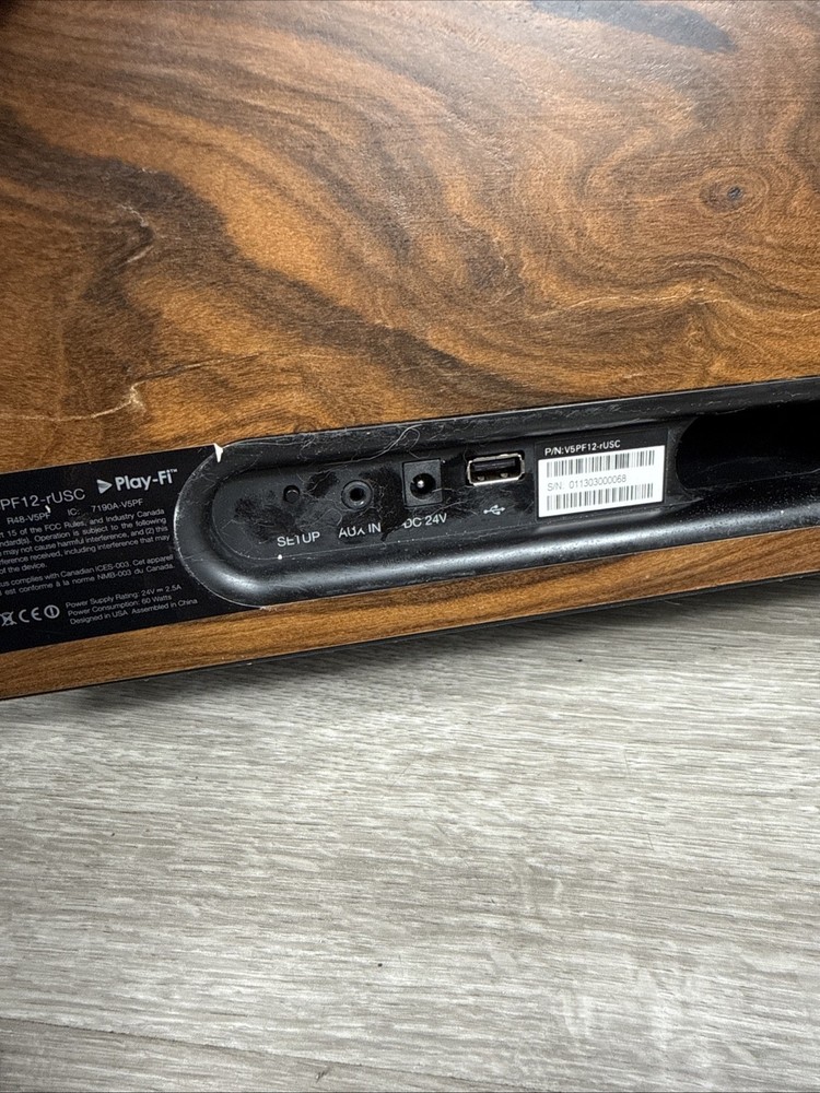 Wren Sound Systems V5PF-12 Speaker (walnut) APPLE PLAY, Aux, USB