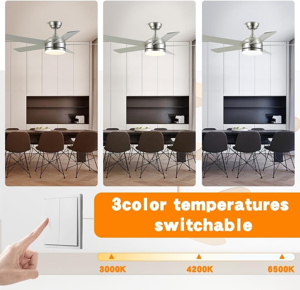 24w 6.2-Inch Ceiling Fan LED Light Replacement, Dimmable LED Retrofit Panel with