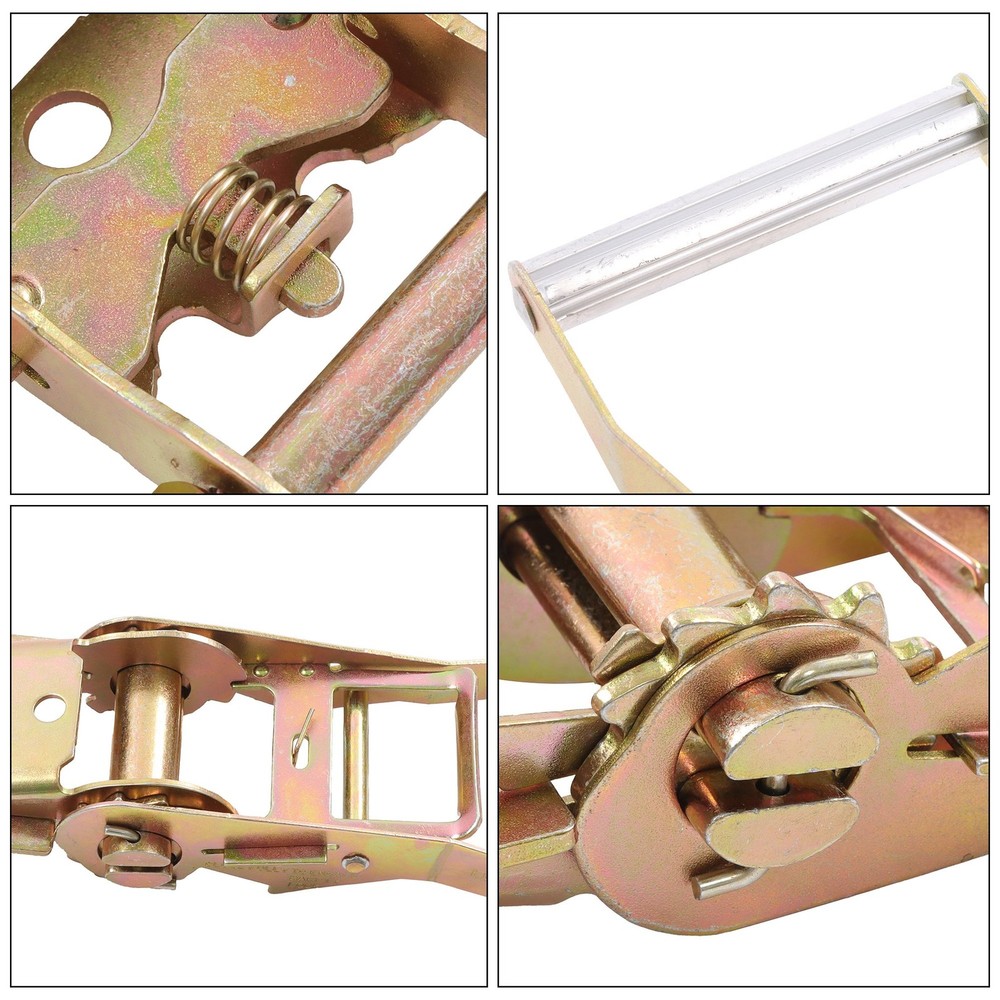 3333lbs Work Load 4 Pcs 2" Handle Ratchet with Buckle for Ratchet Strap Tie Down