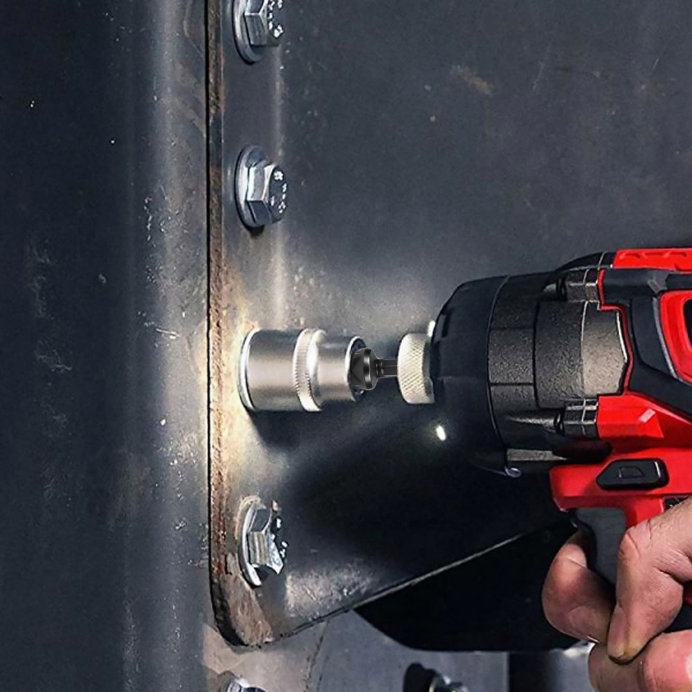 Impact Socket Adapter Set Chrome Vanadium 1/4 3/8 1/2" Drill Nut Driver Bit Kit