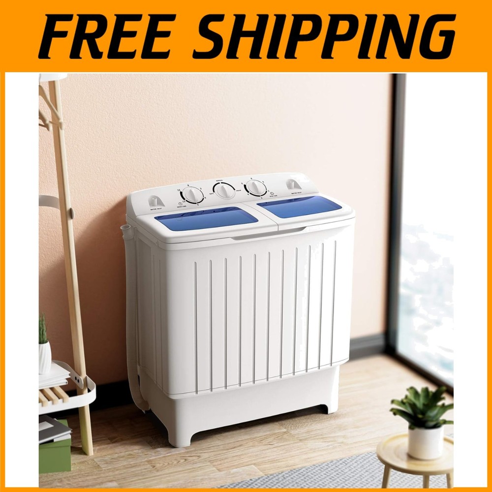 Lightweight Blue & White Washing Machine, GT24267-PE
