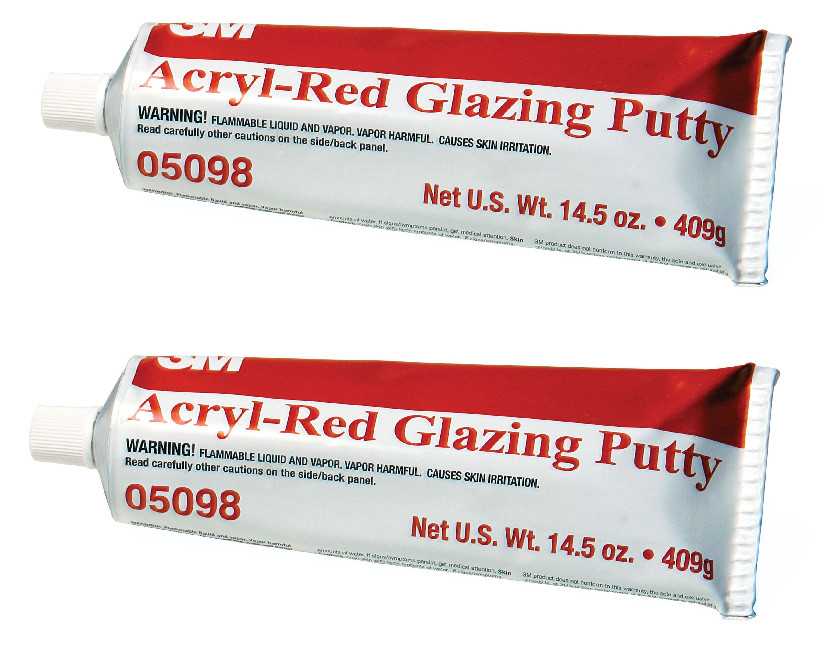 3M 05098 Super Red Surface Repair Glazing Putty (14.5 oz) (2 Pack)