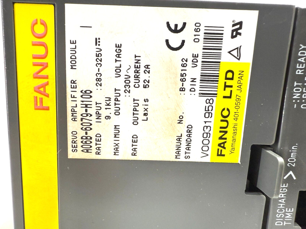 FANUC A06B-6079-H106 - ALPHA SERVO MODULE MDL SVM1-130