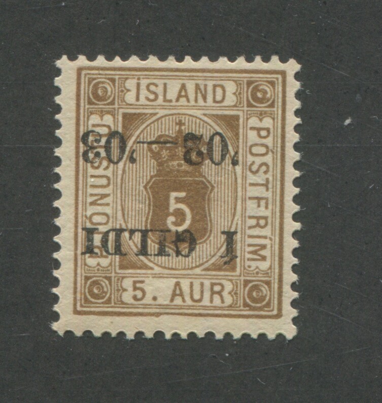 Iceland SC# O26a MH. Cat.90.00. Better Item