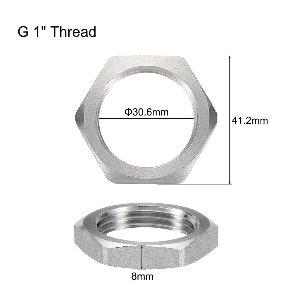Cast Pipe Fitting Hex Locknut Nut g 1" Female Thread (DN25)