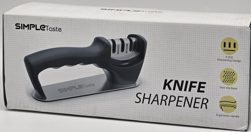 SimpleTaste Kitchen Knife Sharpener 3-in-1